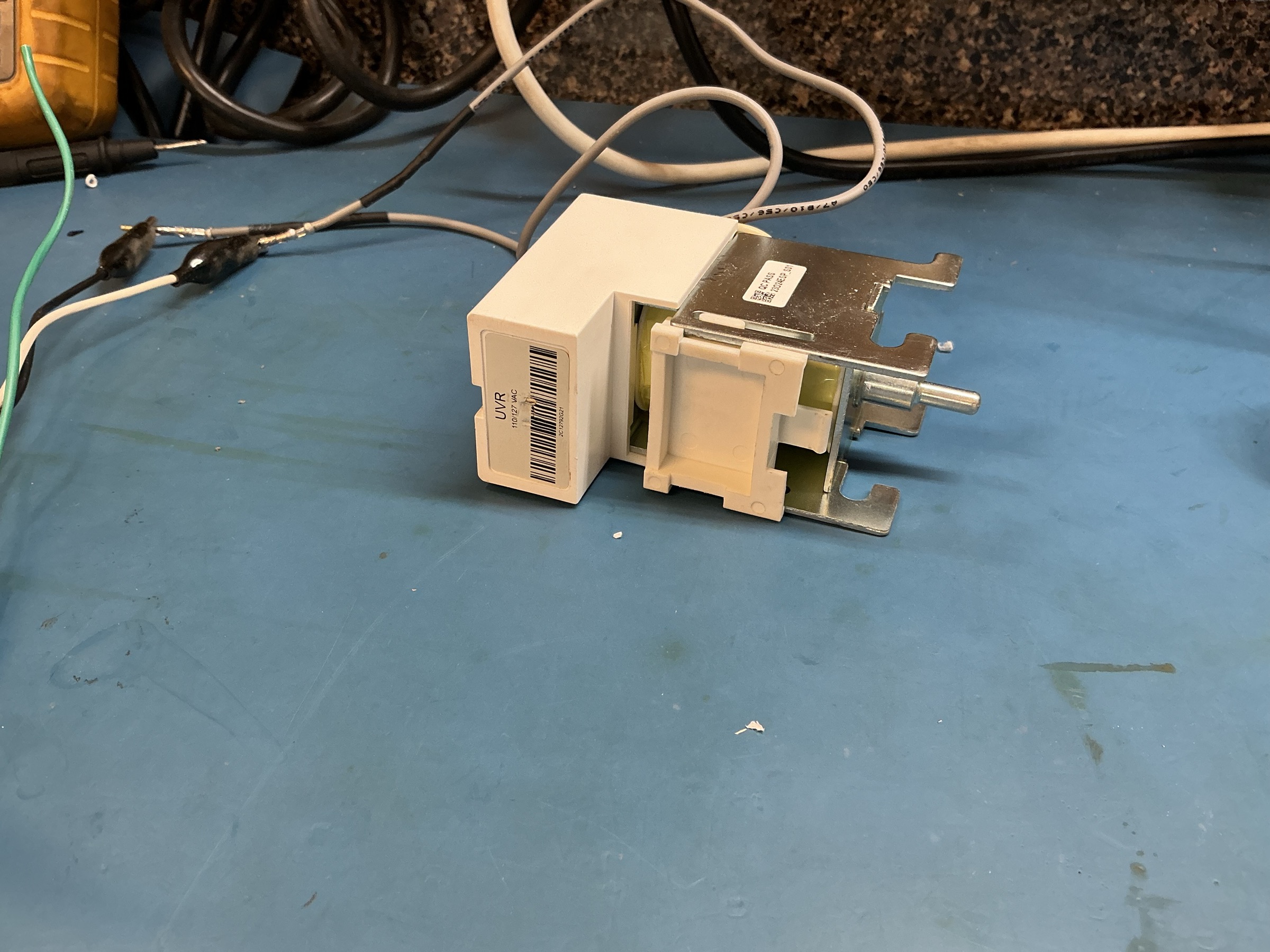 Replacement module on the bench