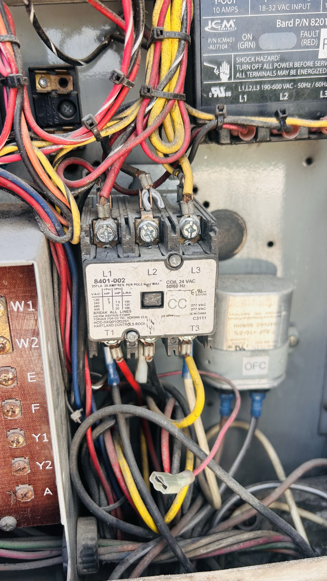 Contactor panel